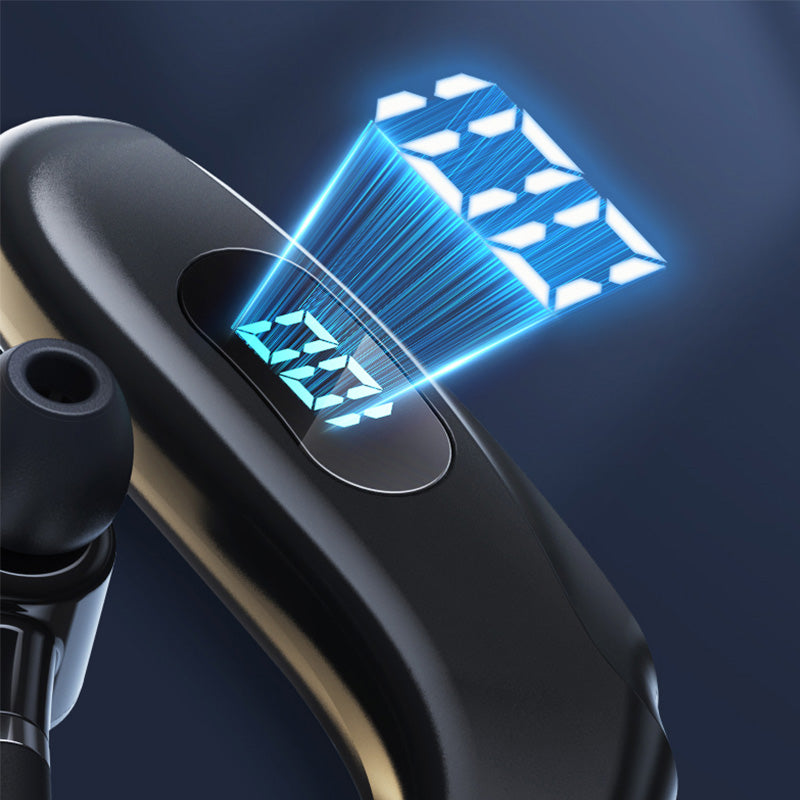 Q20 Wireless Bluetooth Headphones with LED Digital Display Single Ear Hook Earphones Q20 Wireless Bluetooth Headphones with LED Digital Display Single Ear Hook Earphones